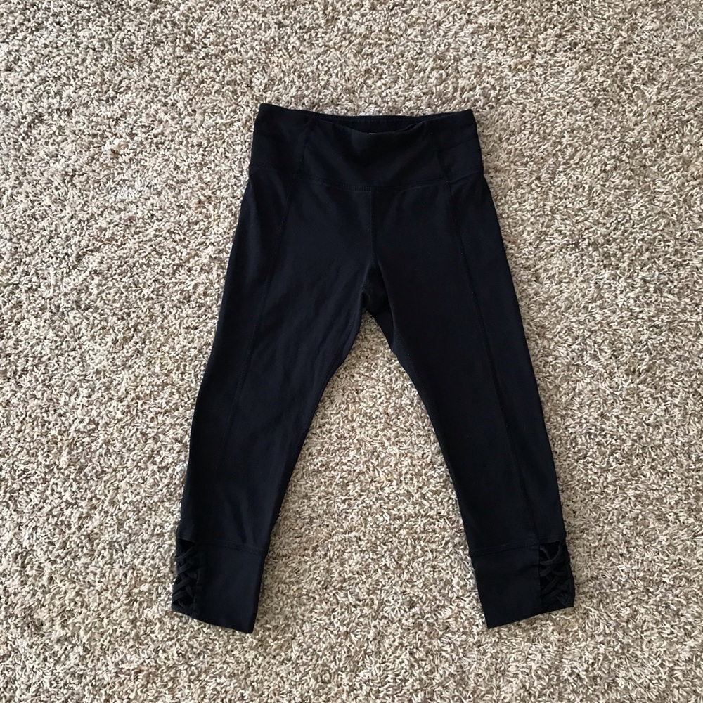 Calvin Klein black high waisted crop leggings